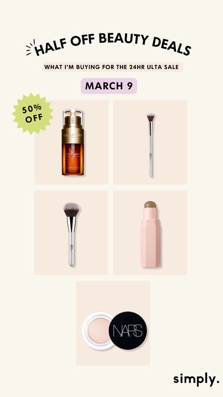 ULTA DAY 2 SALE IS HERE! Here are my best picks for the today’s sale. We only have 24hr to snag it!

Clarins Double Serum, IT Cosmetics Airbrush Bronzer, IT Cosmetics Airbrush Blurring, Nars concealer, & Fenty Beauty contour

- ulta sale, ulta semi-annual beauty, ulta beauty, ulta makeup, ulta skincare


#LTKbeauty #LTKsalealert #LTKSeasonal