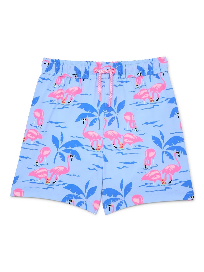 Wonder Nation Baby and Toddler Boys Quick Dry Swim Trunks with UPF 50, Sizes 12M-5T | Walmart (US)