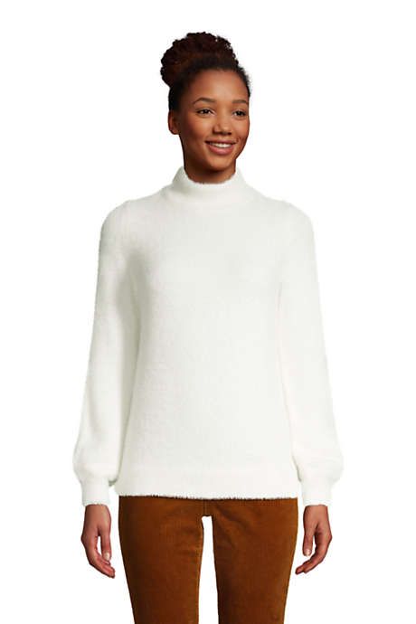 Women's Long Sleeve Eyelash Sweater | Lands' End (US)