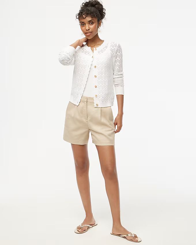 Pointelle cardigan sweater | J.Crew Factory