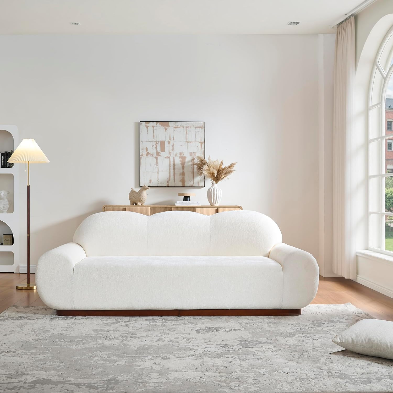 Christopher Knight Home Zera 88" Comfy Chenille Upholstered Cloud Couch, 3-Seater Sofa Couches, L... | Amazon (US)