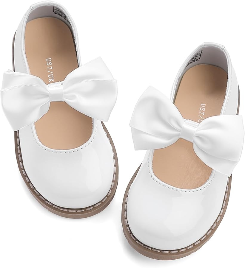 shoeslocker Toddler Girl Dress Shoes Little/Big Girl Mary Jane Shoes Wedding Party Girls Princess... | Amazon (US)
