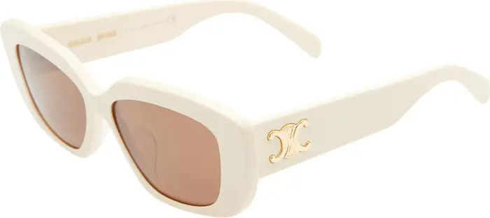 Triomphe 55mm Rectangular Sunglasses | Nordstrom