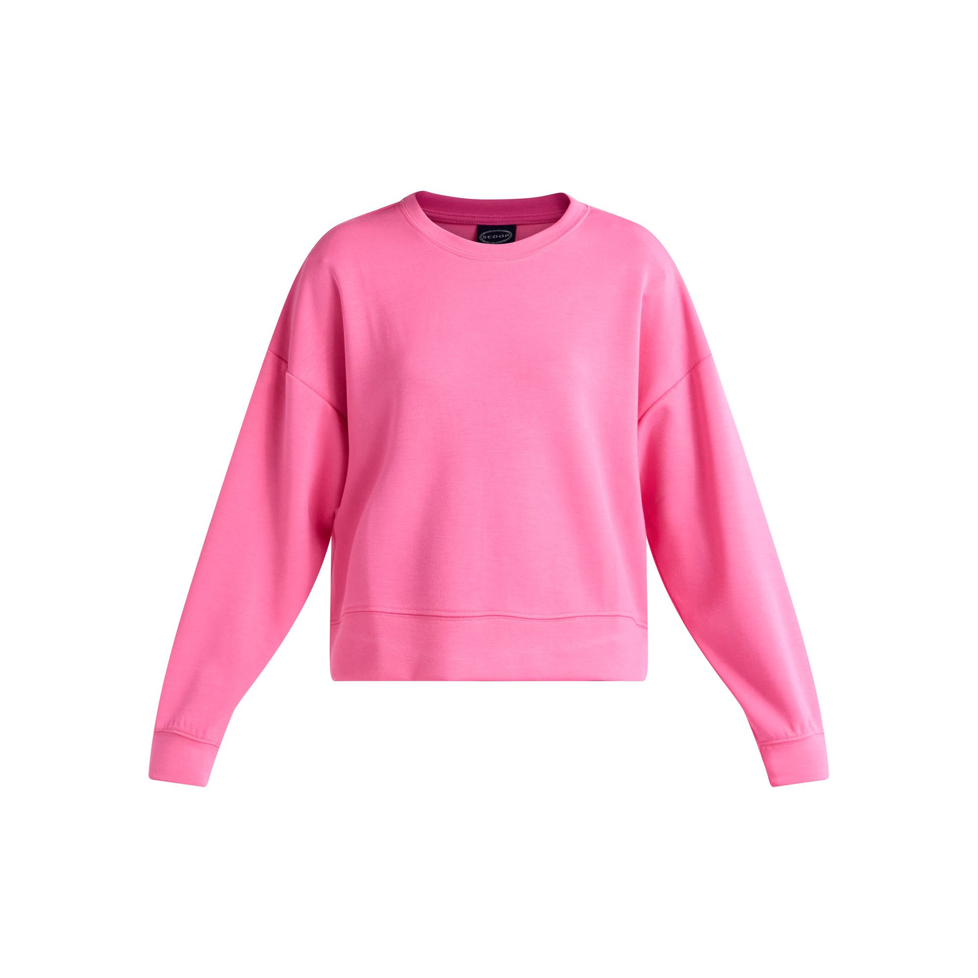 Scoop Women's and Women's Plus Ultimate ScubaKnit Cropped Sweatshirt with Drop Sleeves, Size XS-4... | Walmart (US)