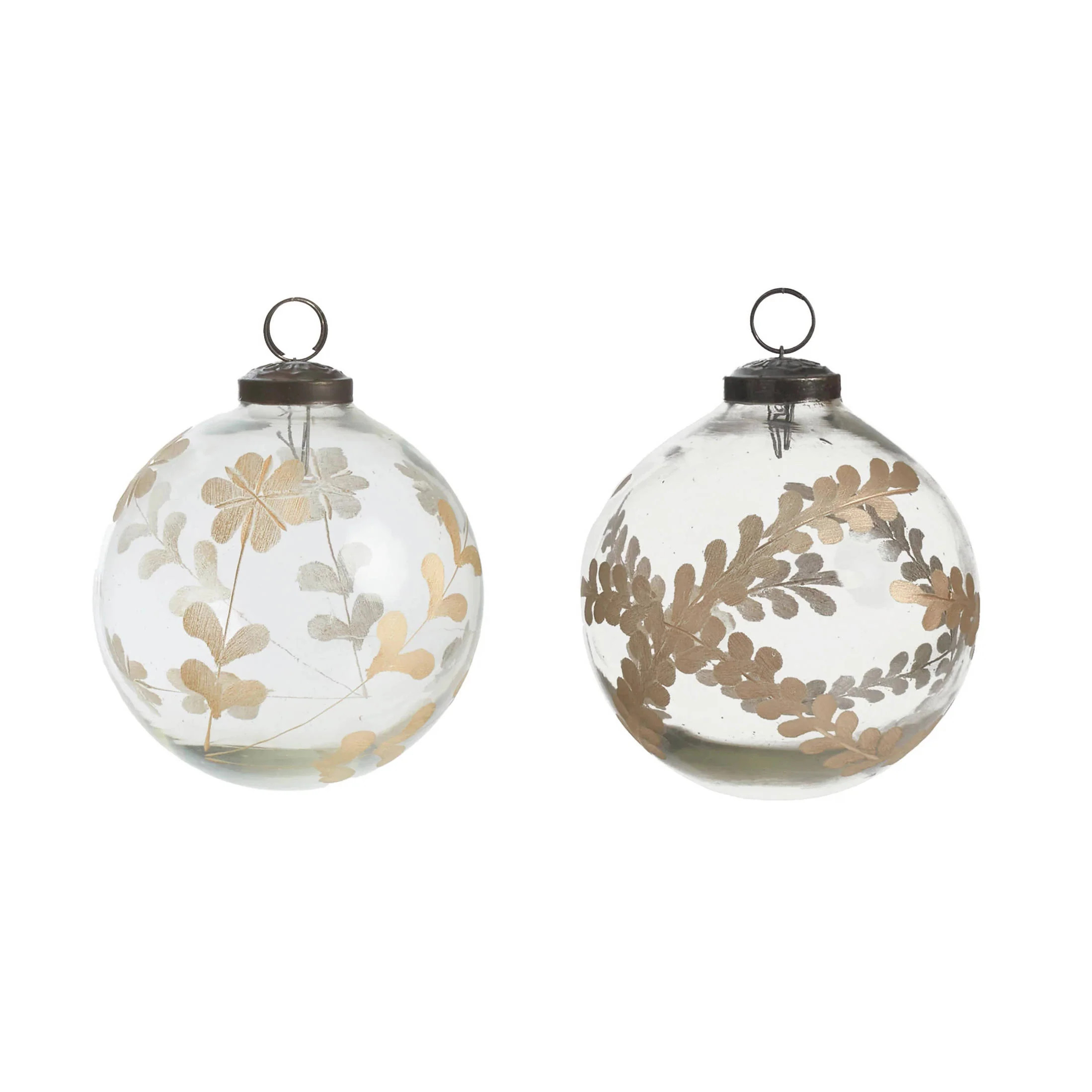 Floral Etched Ornaments Set/2 | Annie Selke