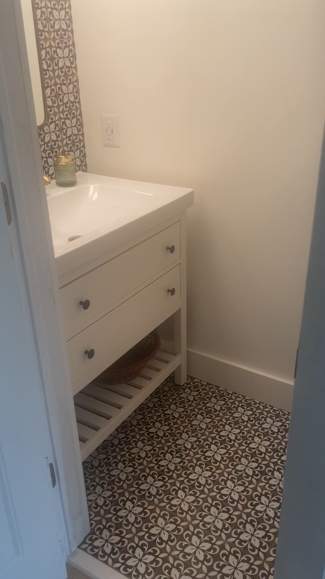 So happy our #LTKDIY half bathroom is done! It’s super tiny but gets used A LOT.
2 Bathrooms done and 1 (upstairs) to go. #LTKhome #LTKremodel