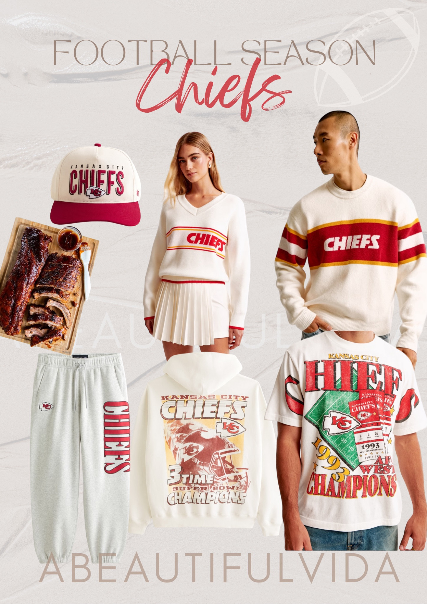 Get ready for the new football season season! Ft. Kansas City Chiefs ❤️💛

nfl // family gathering // fall // autumn // cheer // bbq ribs // cookout// grill // bonfire // sweatpants & sweatshirts// Super Bowl // men style // Taylor swift // Patrick mahomes// Travis Kelce

#LTKFamily #LTKMidsize #LTKMens