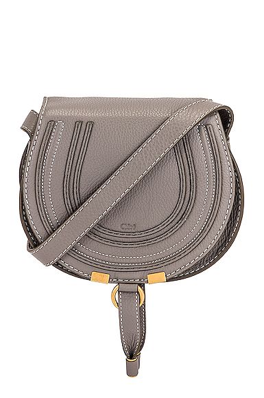 Chloe Small Marcie Crossbody Bag in Gray | FWRD 