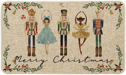 Artoid Mode Watercolor Nutcrackers Merry Christmas Doormat, Seasonal Winter Low-Profile Rug Switc... | Amazon (US)
