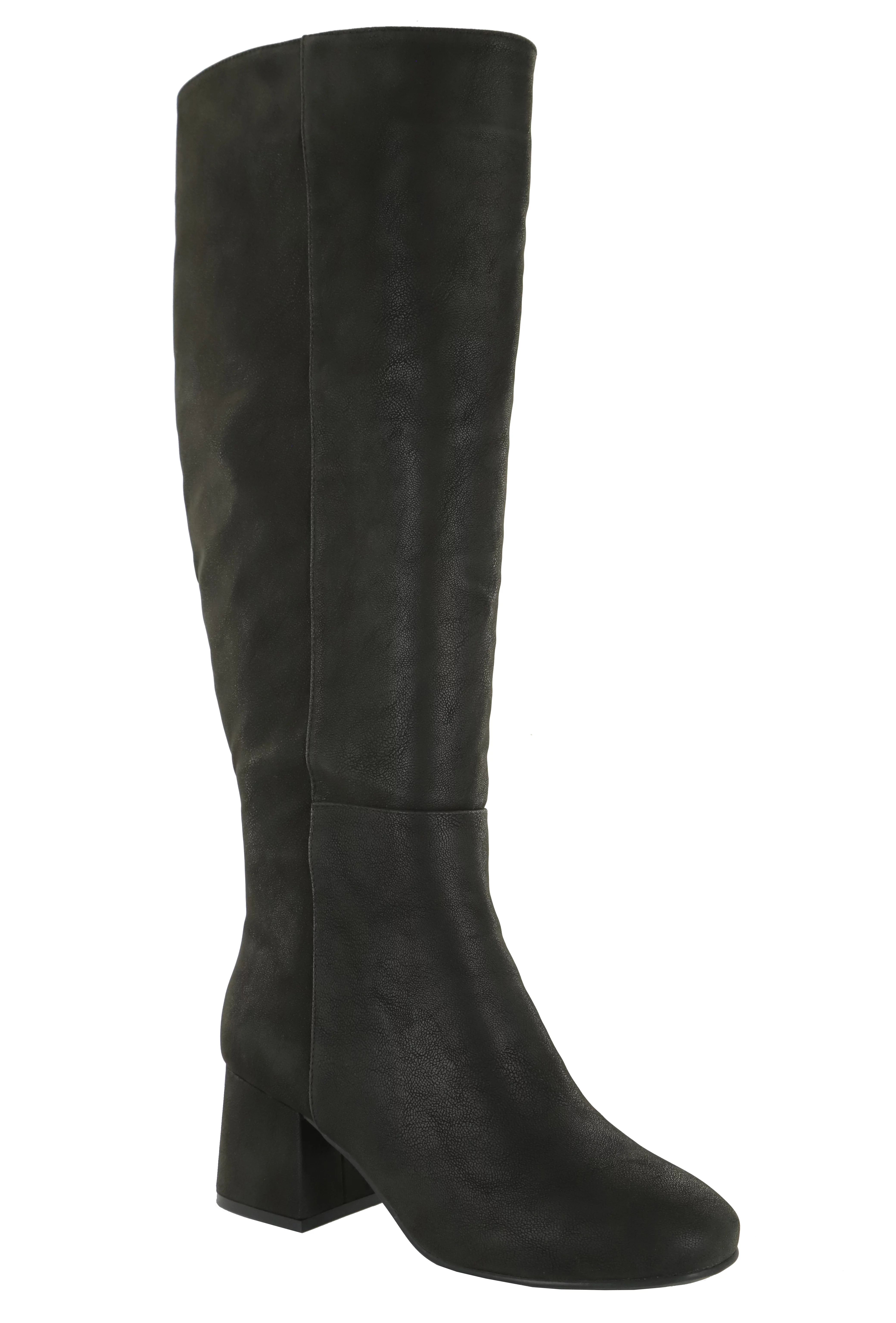 Eloquii Elements Women's Wide Calf Block Heel Dress Boots | Walmart (US)
