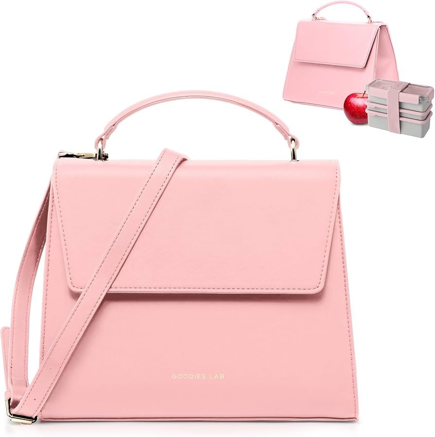 BeautyGoodies Pink Lunch bag Women Pink Lunch Box for Women, Designer Pink Lunch Bags for Women P... | Amazon (US)