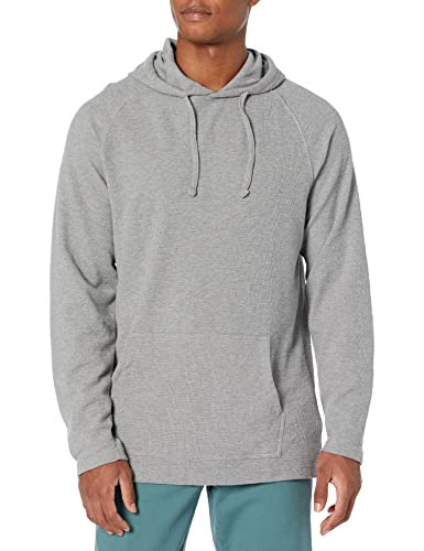 Amazon Essentials Men's Pullover Hoodie, Long-Sleeve Slub Thermal, Grey Heather, X-Small (Previously GoodThreads) | Amazon (US)