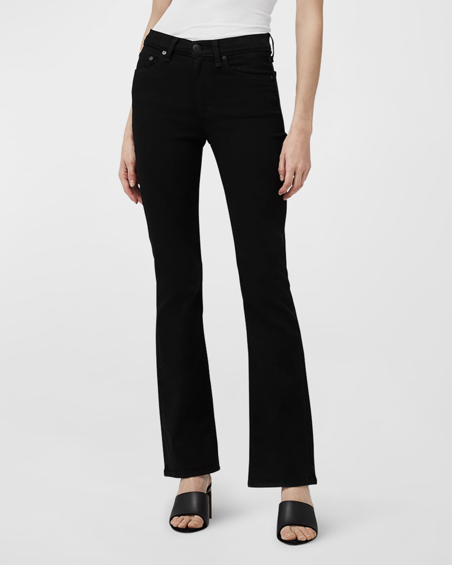 Flexi Peyton Mid-Rise Bootcut Jeans | Neiman Marcus