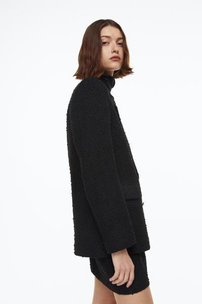 Double-breasted bouclé blazer | H&M (UK, MY, IN, SG, PH, TW, HK)