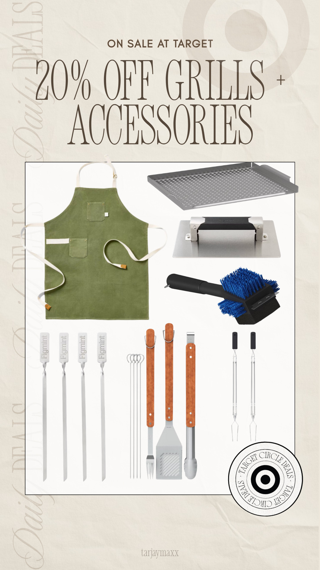 Target’s grill sale has me ready for summer cookouts already! 20% off grill accessories is actually such a good deal if you’ve been wanting to upgrade your grilling setup before Memorial Day and summer hosting season.  summer outfits, vacation outfits beach, country concert outfits, graduation guest outfits, date night outfits, target deals, target finds, grill accessories, outdoor entertaining, summer hosting, backyard bbq, grilling essentials, patio season, summer home decor
 

 #LTKfoodie #LTKSeasonal #LTKHome