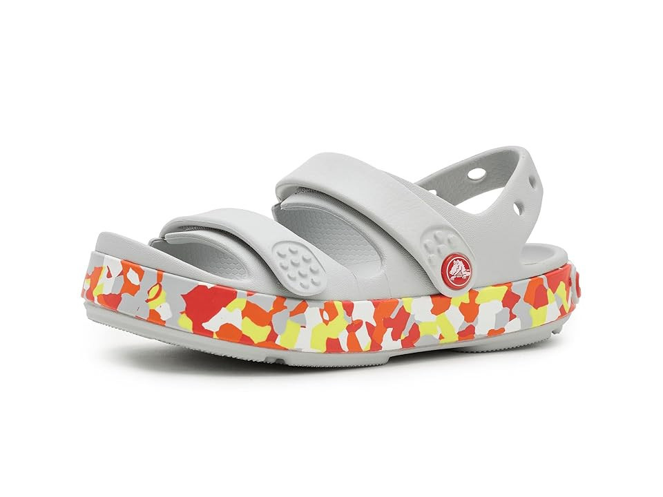 Crocs Kids Crocband Cruiser Sandal (Toddler) Kid's Shoes Atmosphere/Flame : 4 Toddler M, Rubber | Zappos