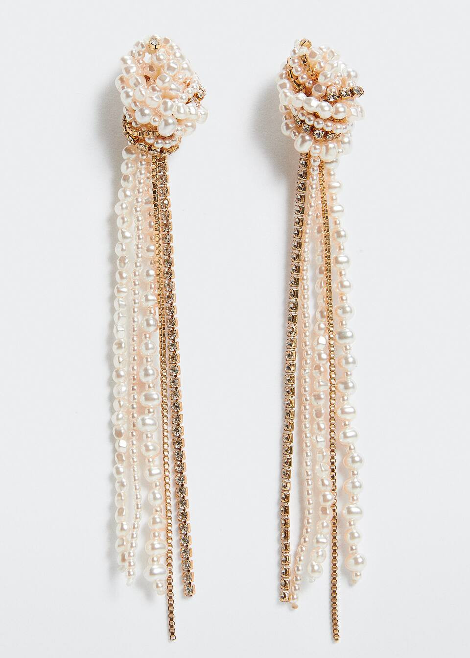 Pearl cascade earrings -  Women | Mango USA | MANGO (US)
