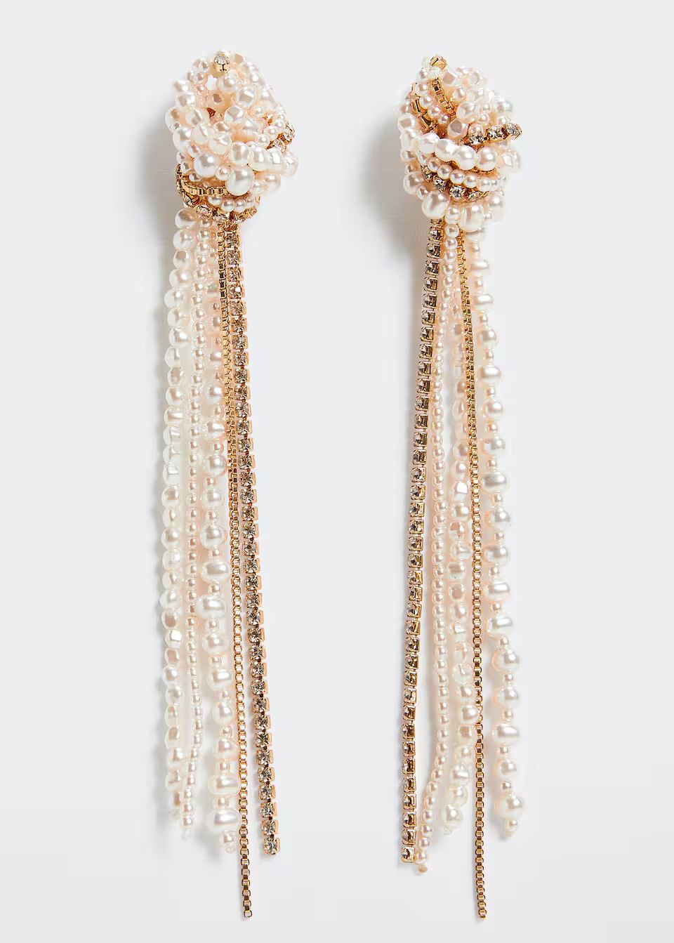 Pearl cascade earrings -  Women | Mango USA | MANGO (US)