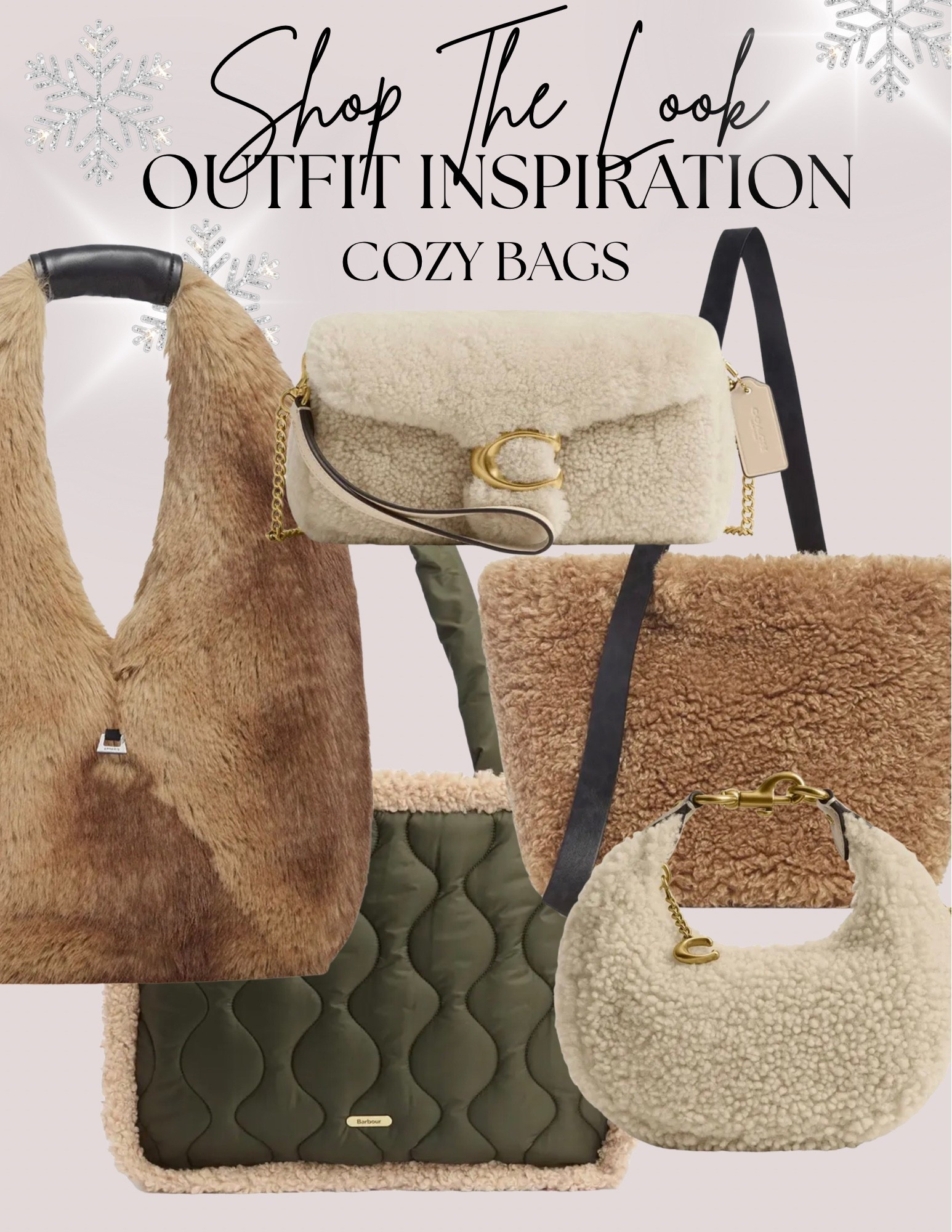 Cozy faux fur winter purse bags. 

#LTKGiftGuide #LTKHoliday #LTKCyberWeek