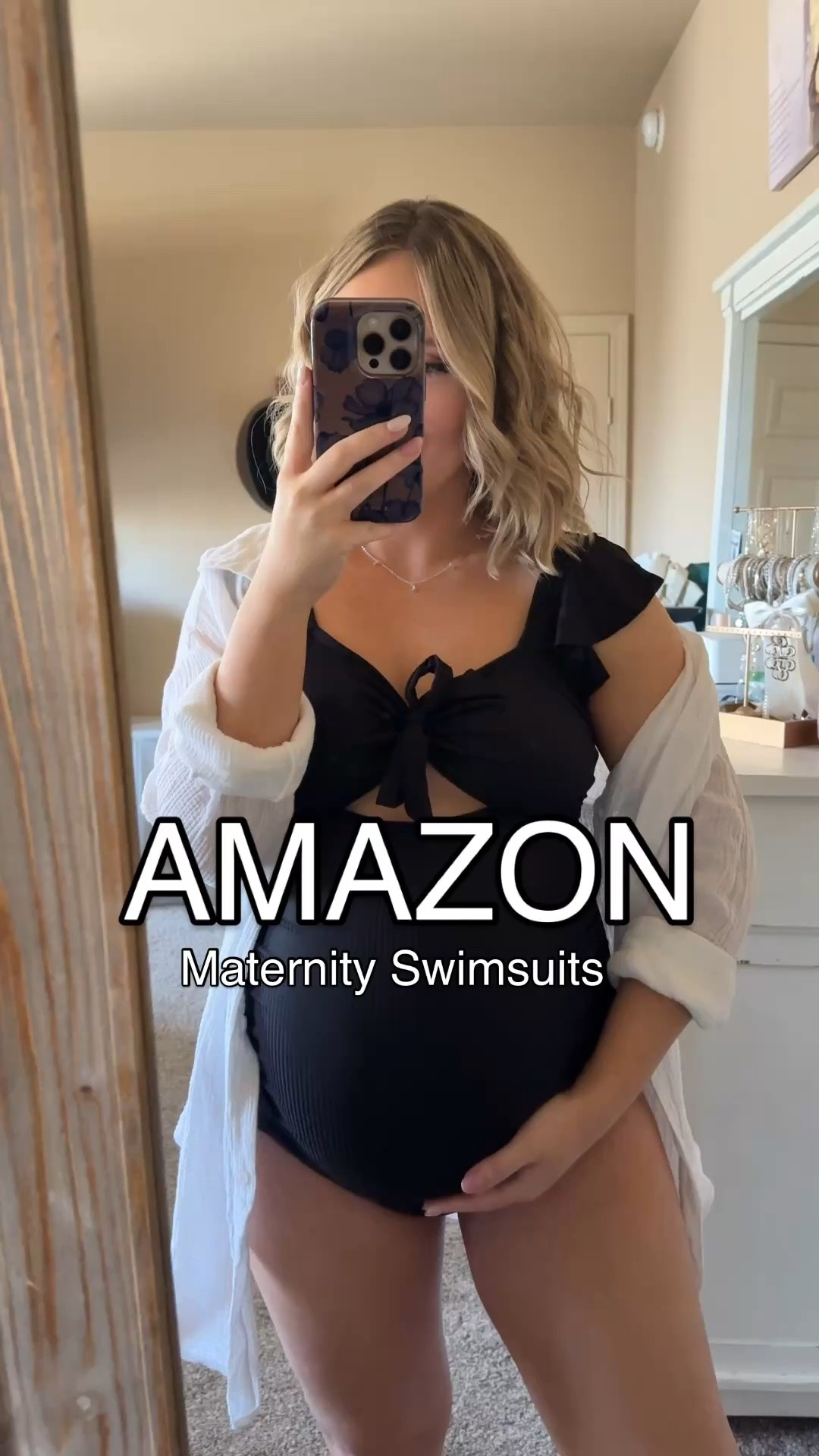 Full Amazon Maternity Swimsuit Haul!! - Say “SWIM” below and I’ll send you details to all of these fully bump friendly swim looks! 👙🌊🐬🐚

Send to your friends!

These swimsuits are maternity and I stayed true to size. I paired them either with a white gauze button down, or a black lace swim cover-up from Amazon. 

PS I am currently 34 weeks pregnant! 

To Shop:
🐬 Say SWIM below to head to my LTK storefront


#bumpstyle #bumpfriendlyfashion #maternitystyle
#30weekspregnant #amazonfashionfinds Amazon swim Swim vacation resort wear / maternity pregnancy pregnant / 3rd trimester / black 50s / Ruffle / white gauze cover up / womens / black red blue one piece / 4th of July vacation swimsuits / spring and summer fashion find finds maternity outfits / 

#LTKSwim #LTKmomlife #LTKBump
