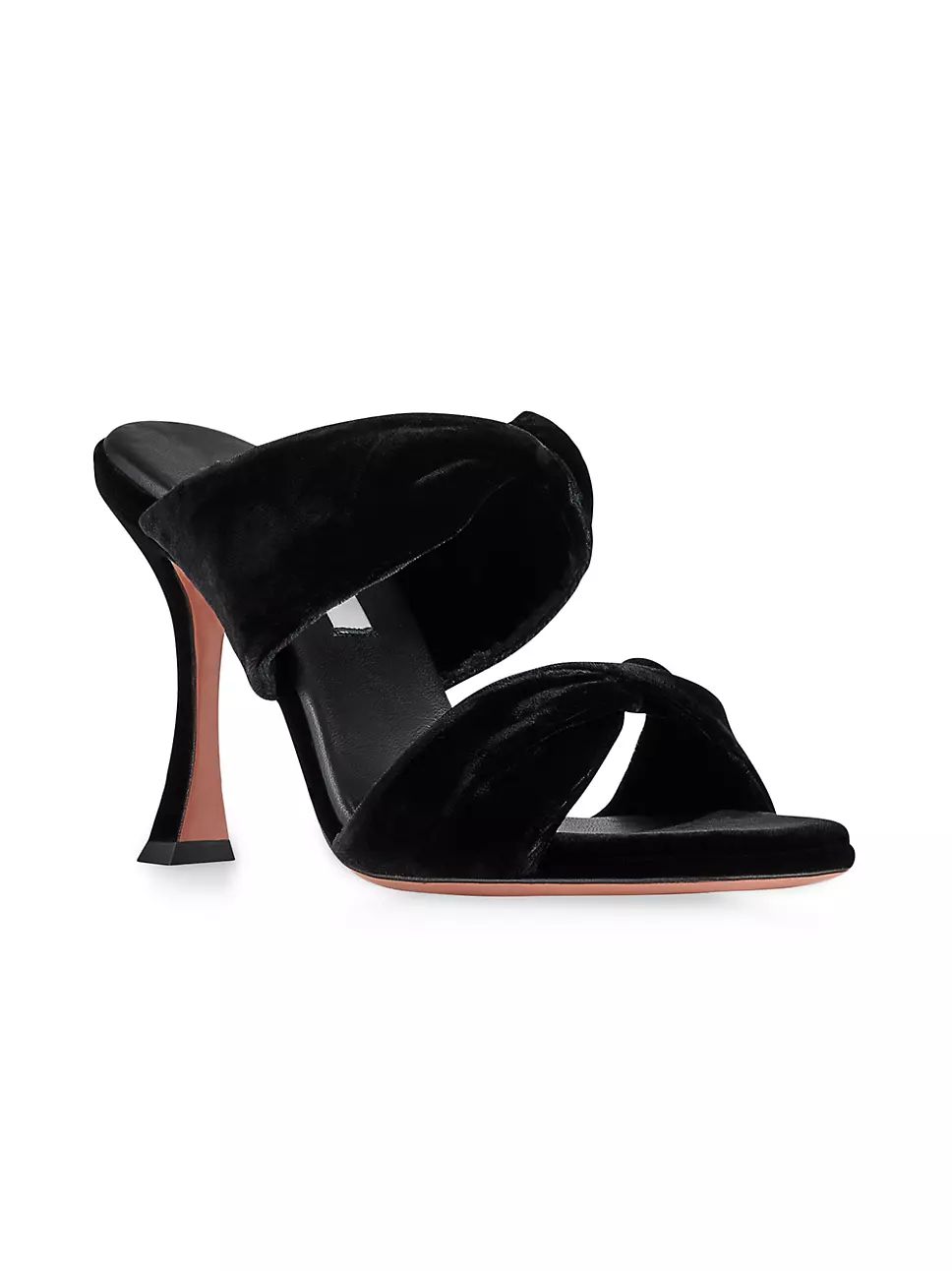 Twist 95MM Velvet Sandals | Saks Fifth Avenue