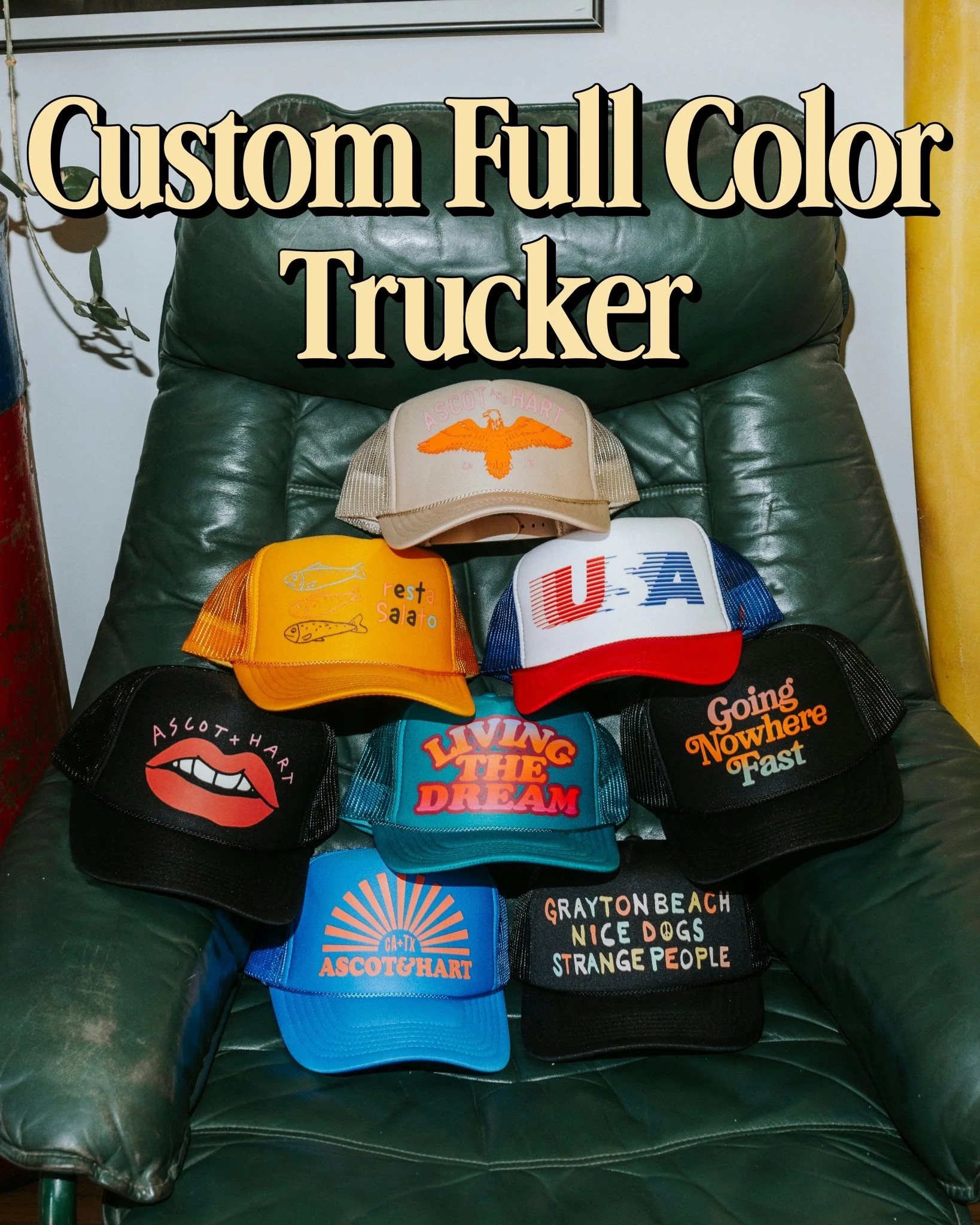 Custom Full Color Trucker | Ascot + Hart