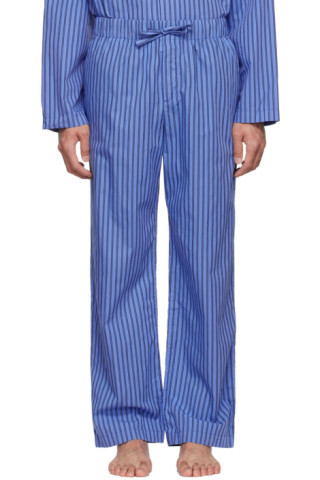 Tekla - Blue Organic Cotton Pyjama Pants | SSENSE