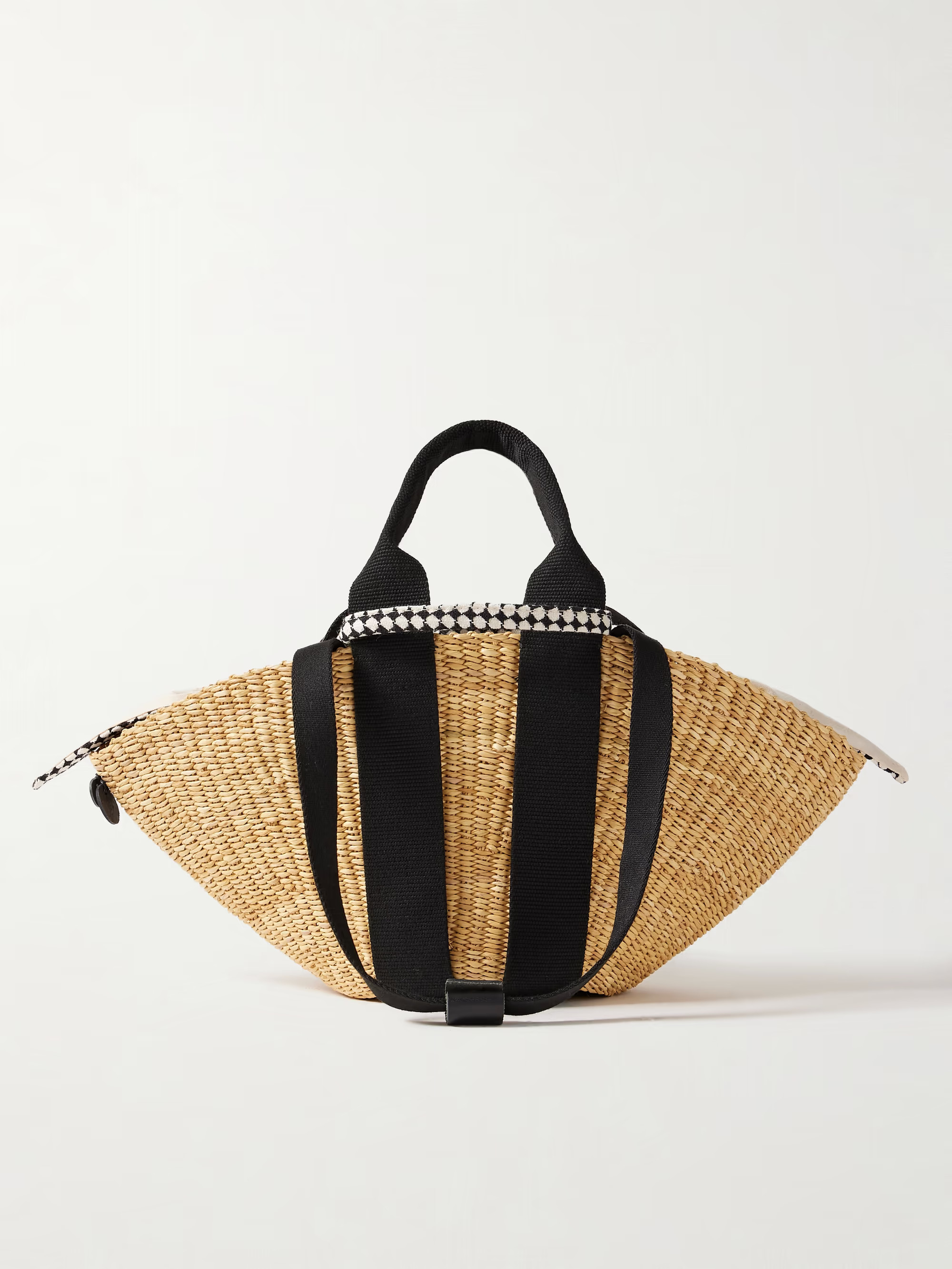 Sophie mini webbing-trimmed woven straw tote | NET-A-PORTER APAC