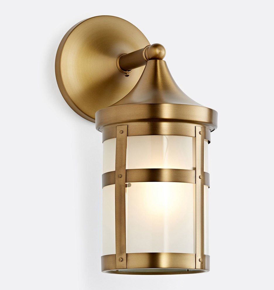 Columbia 7" Arts & Crafts Lantern Wall Sconce
 | Rejuvenation | Rejuvenation