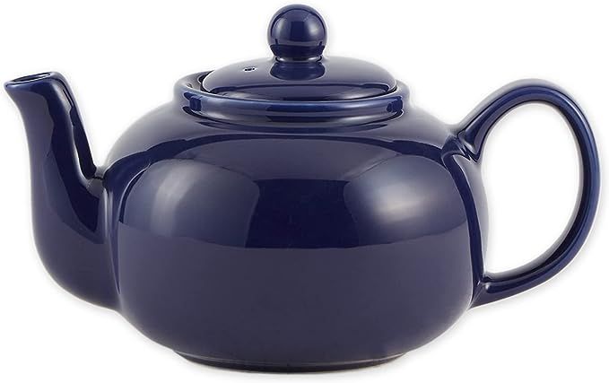 RSVP International Stoneware Teapot Collection, Microwave and Dishwasher Safe, 16 oz, Blue | Amazon (US)