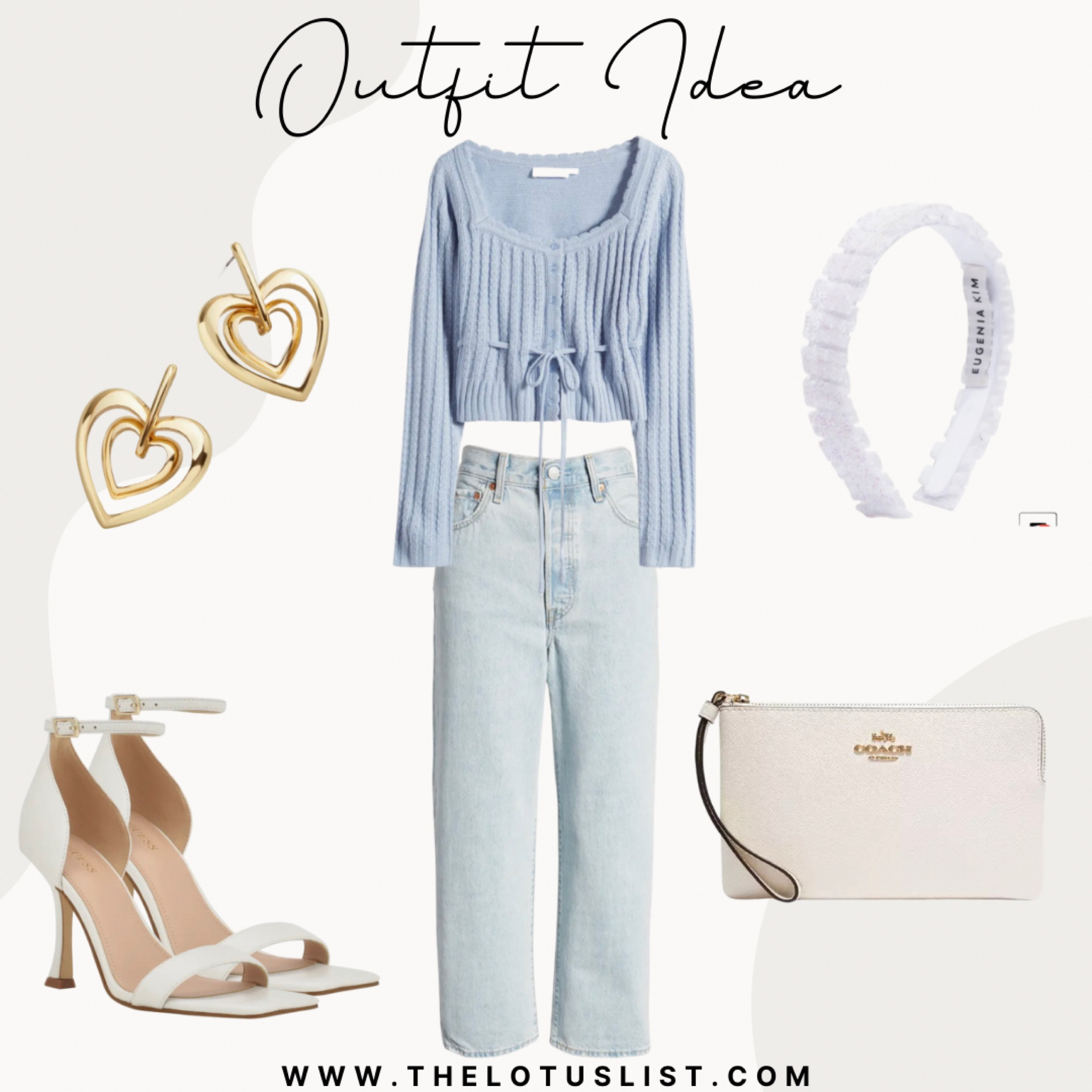 Outfit Idea

Ltkfindsunder50 / ltkfindsunder100 / LTKshoecrush / LTKitbag / LTKsalealert / outfit ideas / outfit idea / winter outfit / winter outfits / winter outfit ideas / winter outfit idea / outfit inspo / outfit inspiration / blue sweater / sweater / denim jeans / denim / jeans / white heels / coach bag / white coach bag / white handbag / white bag / wristlet / white wristlet / white headband / headband / heart shaped earrings / gold earrings 

#LTKSeasonal #LTKstyletip #LTKGiftGuide