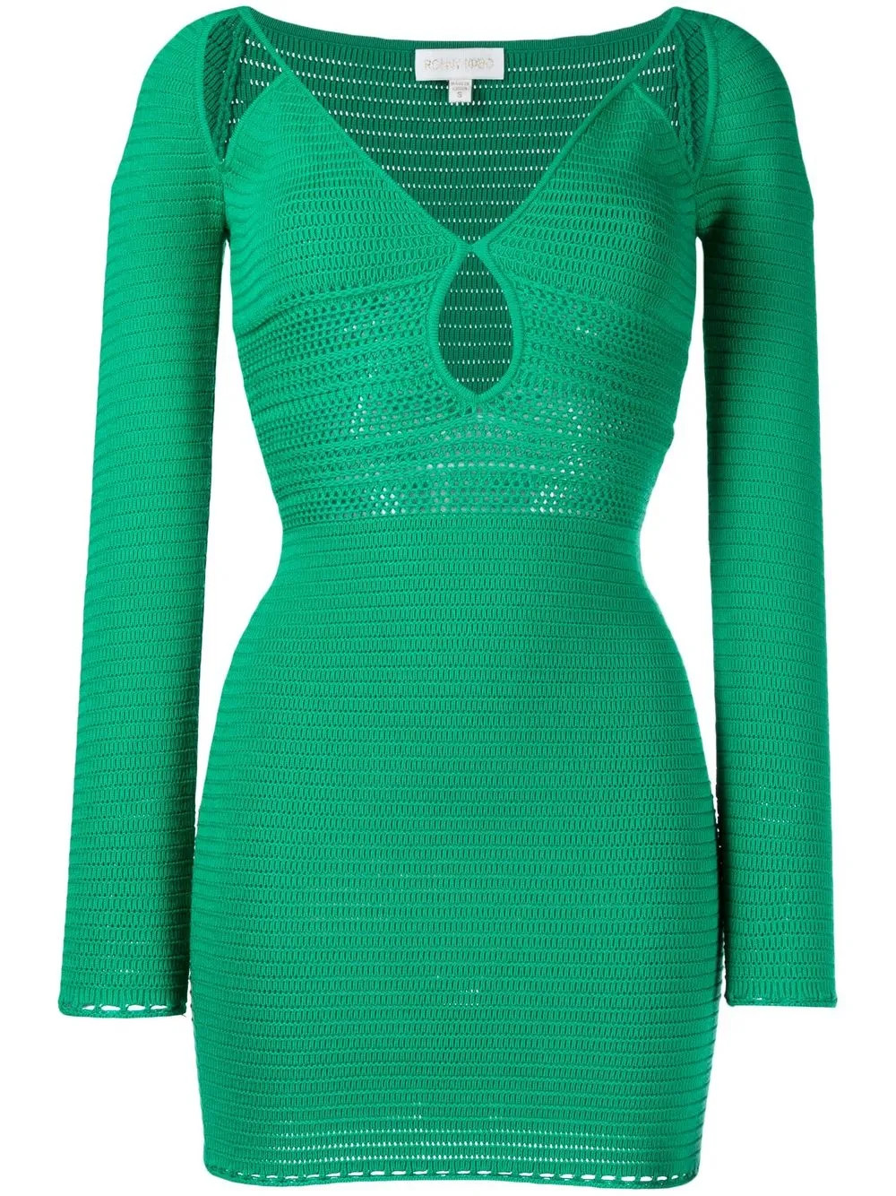 Ronny Kobo long-sleeve cut-out Ribbed Dress - Farfetch | Farfetch Global