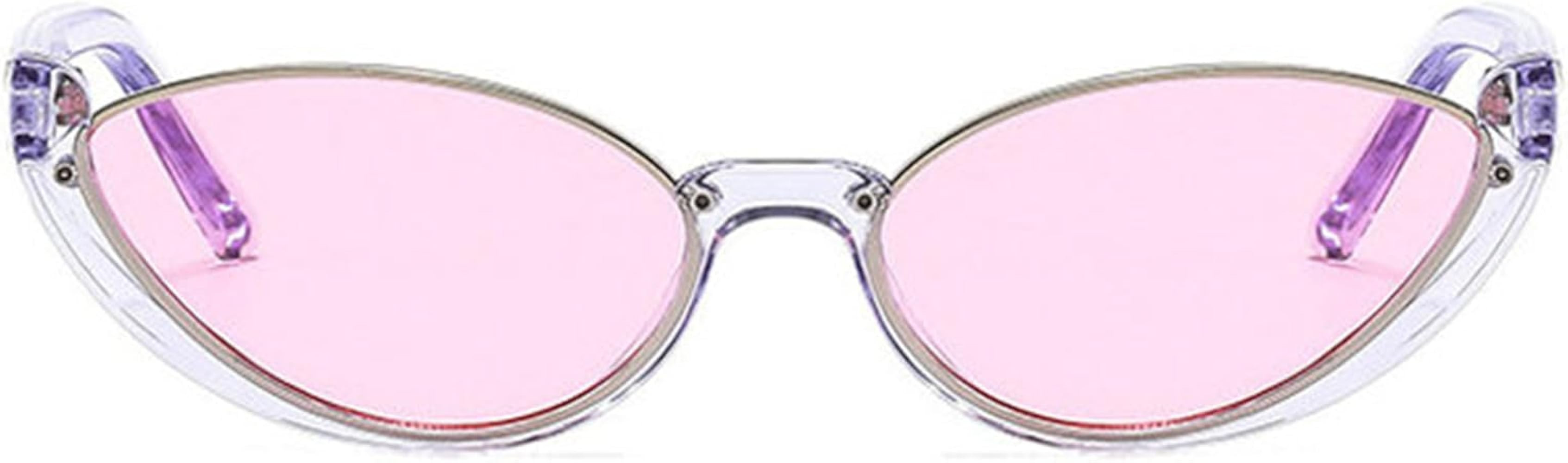 willochra Small Frames Cat Eye Sunglasses Women Rivet Vintage Shades Sun Glasses Female Fashion E... | Amazon (US)