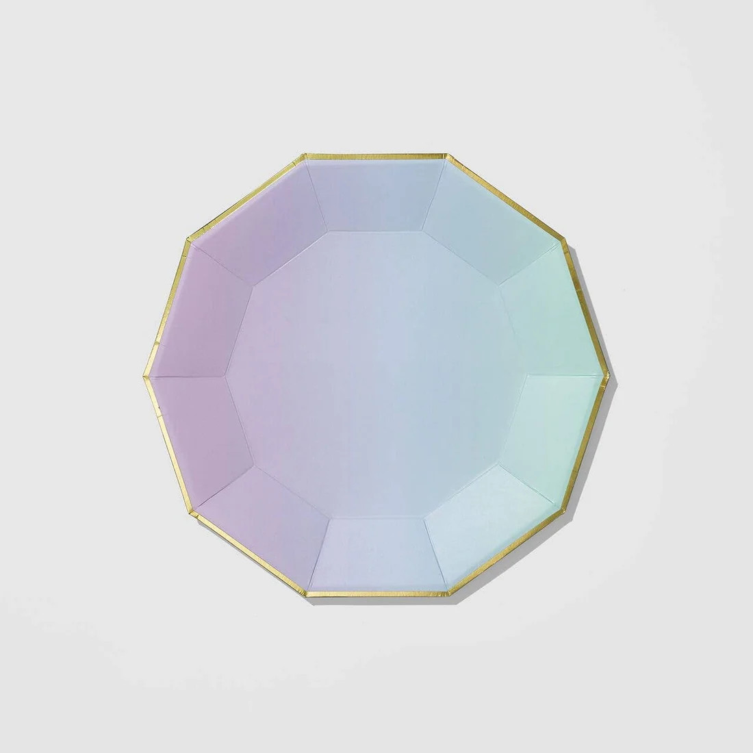 Yes Way Ombre Large Paper Party Plates | Ellie and Piper