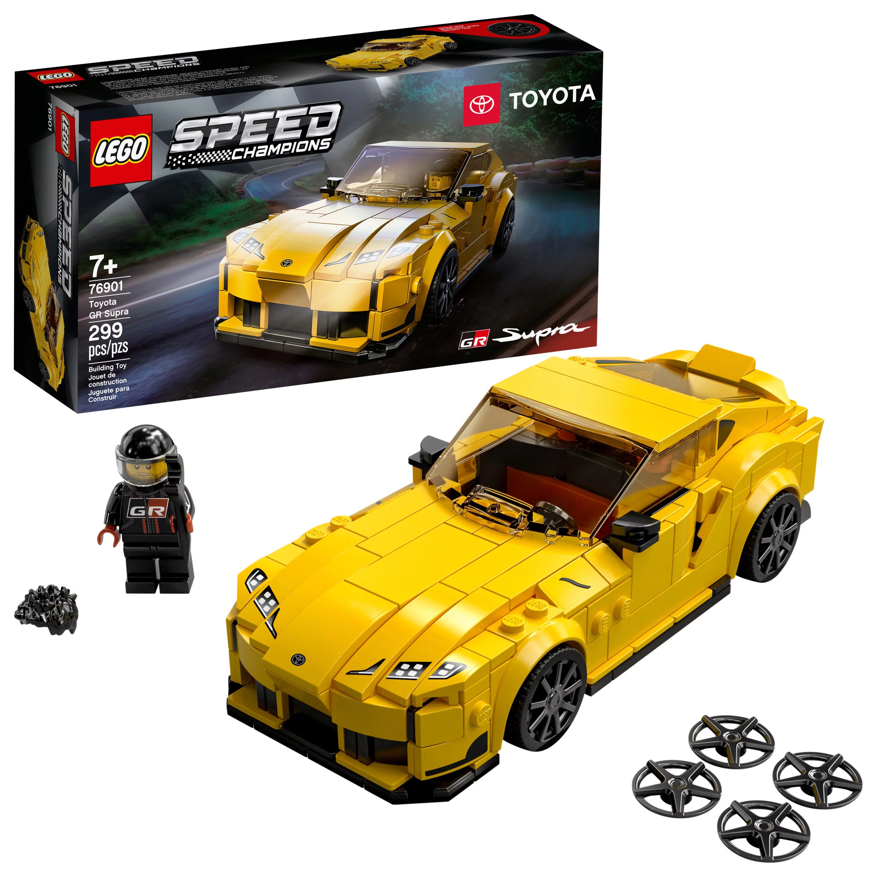 LEGO Speed Champions Toyota GR Supra 76901 Toy Car Building Toy (299 Pieces) - Walmart.com | Walmart (US)