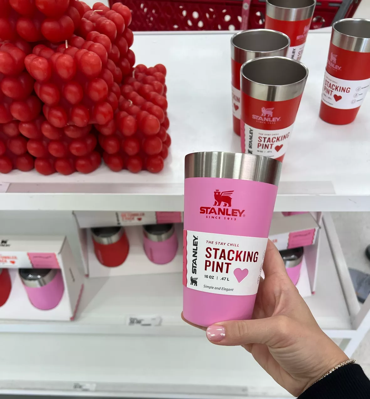 Stanley Stacking Pint Mini Cup Valentine's Day Red (Target Exclusive)