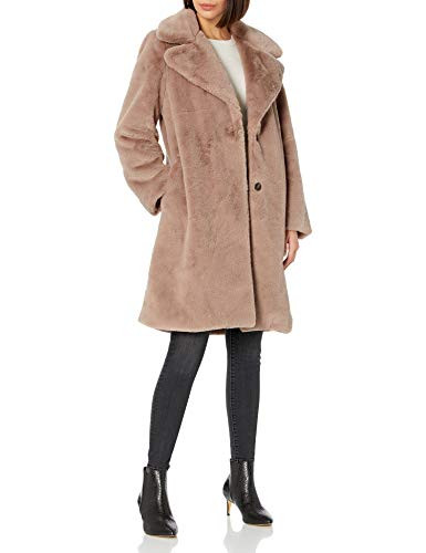 The Drop Women's Kiara Long Oversized Faux Fur Coat, Rose Mauve, 3X, Plus Size | Amazon (US)