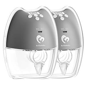 Bellababy Double Wearable Breast Pumps（Dark Gray-2Pcs） Hands Free,Low Noise and Pain Free,Lon... | Amazon (US)