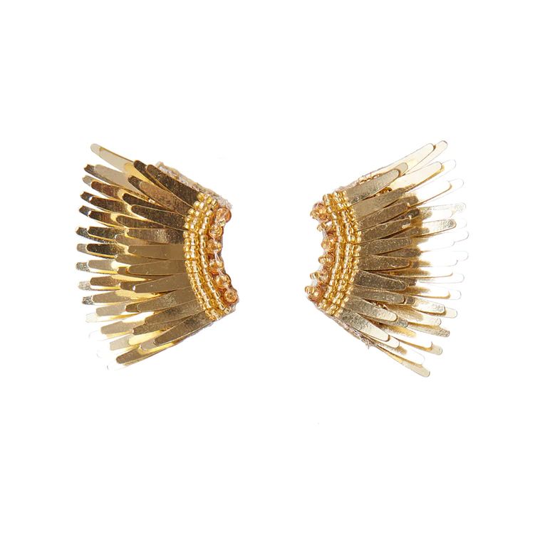 Metallic Mini Madeline Earrings Gold | Mignonne Gavigan