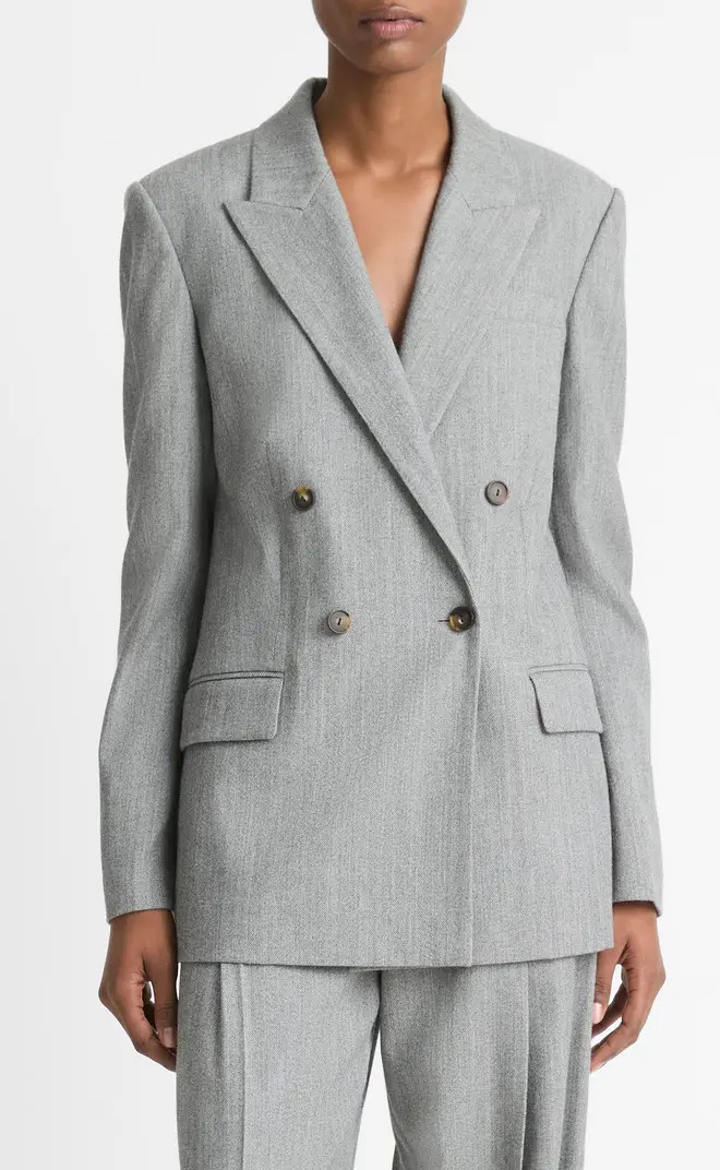Wool Blend Double Breasted Blazer | Nordstrom Rack