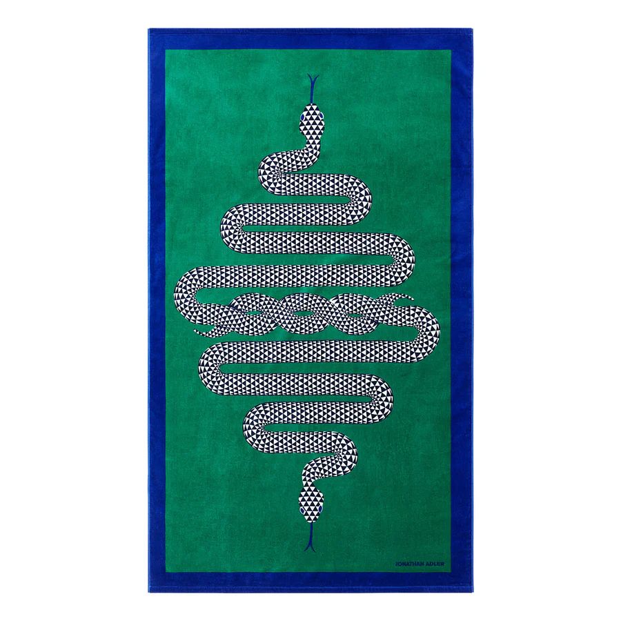 Snake Beach Towel | Jonathan Adler US