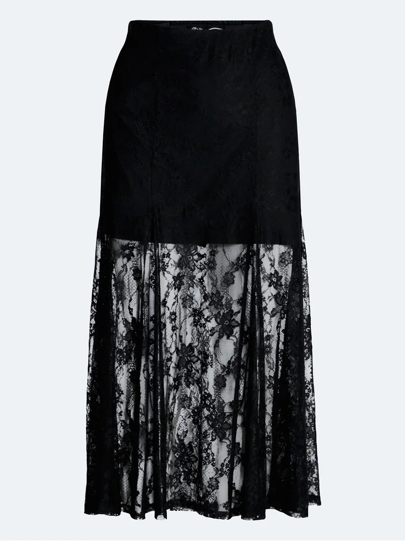 Devil Wears Prada Scoop Collection Women's Lace Maxi Skirt, Sizes XS-XXL | Walmart (US)