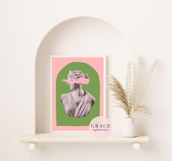 Ancient Aesthetic Statue Head Print  Artemis Print  - Etsy | Etsy (US)