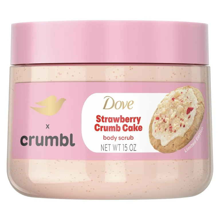 Dove Crumbl Exfoliating Body Scrub Strawberry Cookie, 15 oz | Walmart (US)