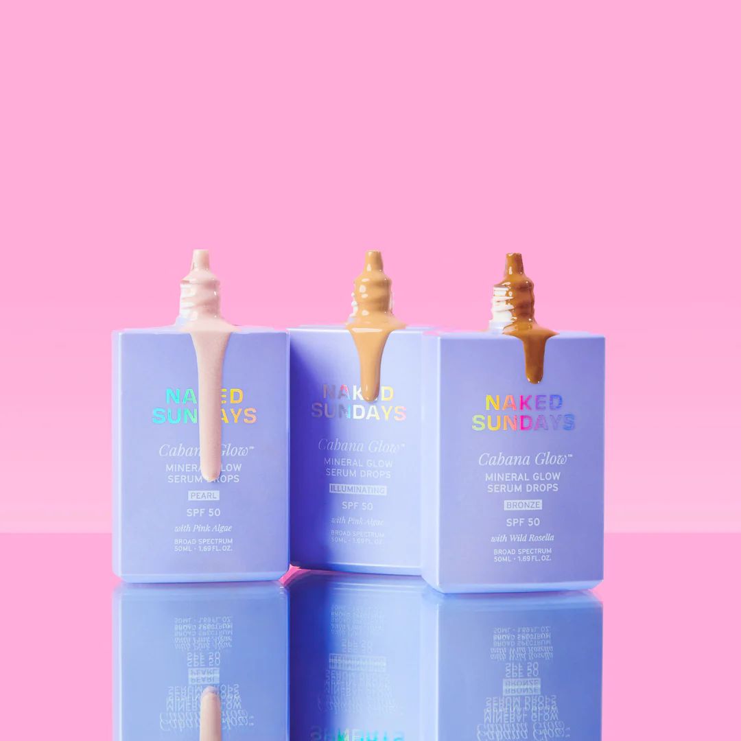 CabanaGlow™ SPF50 Mineral Glow Serum Drops Bundle | Naked Sundays (US)