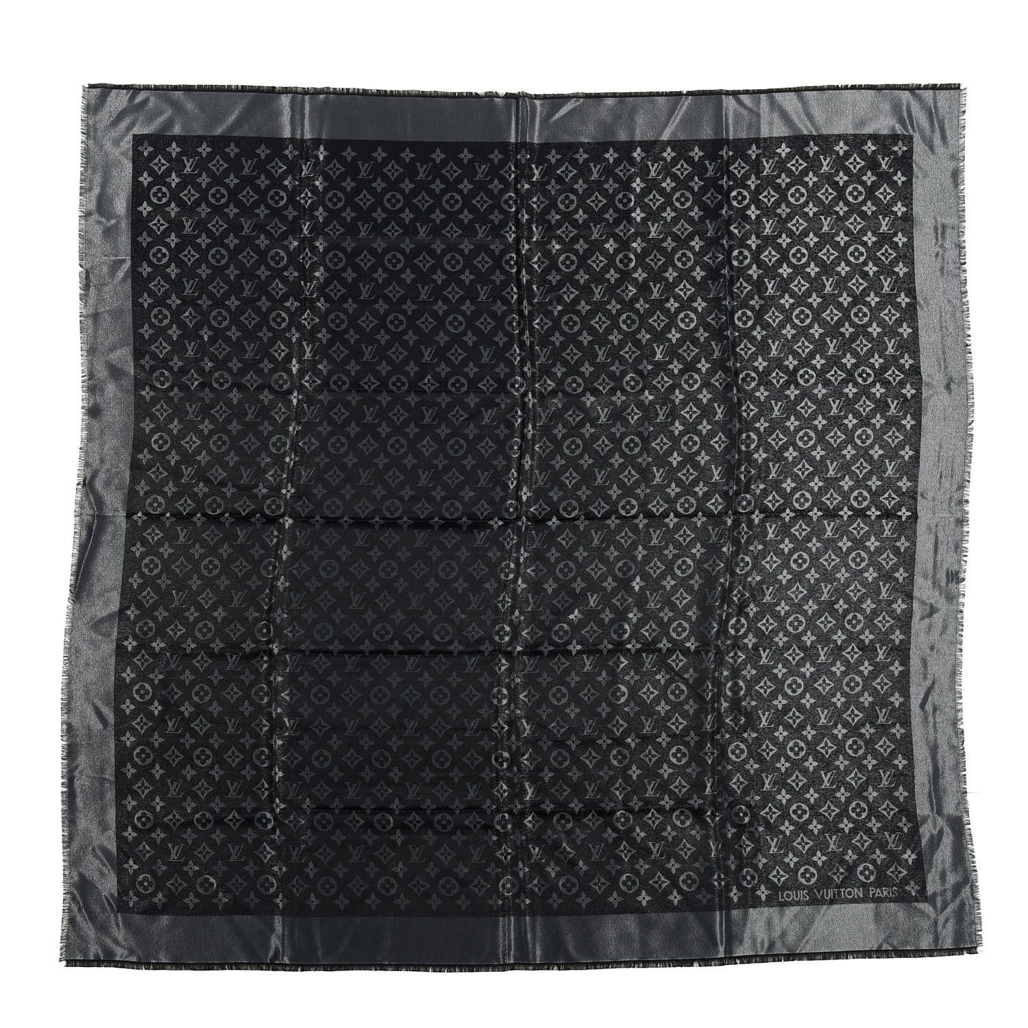 LOUIS VUITTON

Silk Lurex Wool Monogram Shine Shawl Black | Fashionphile