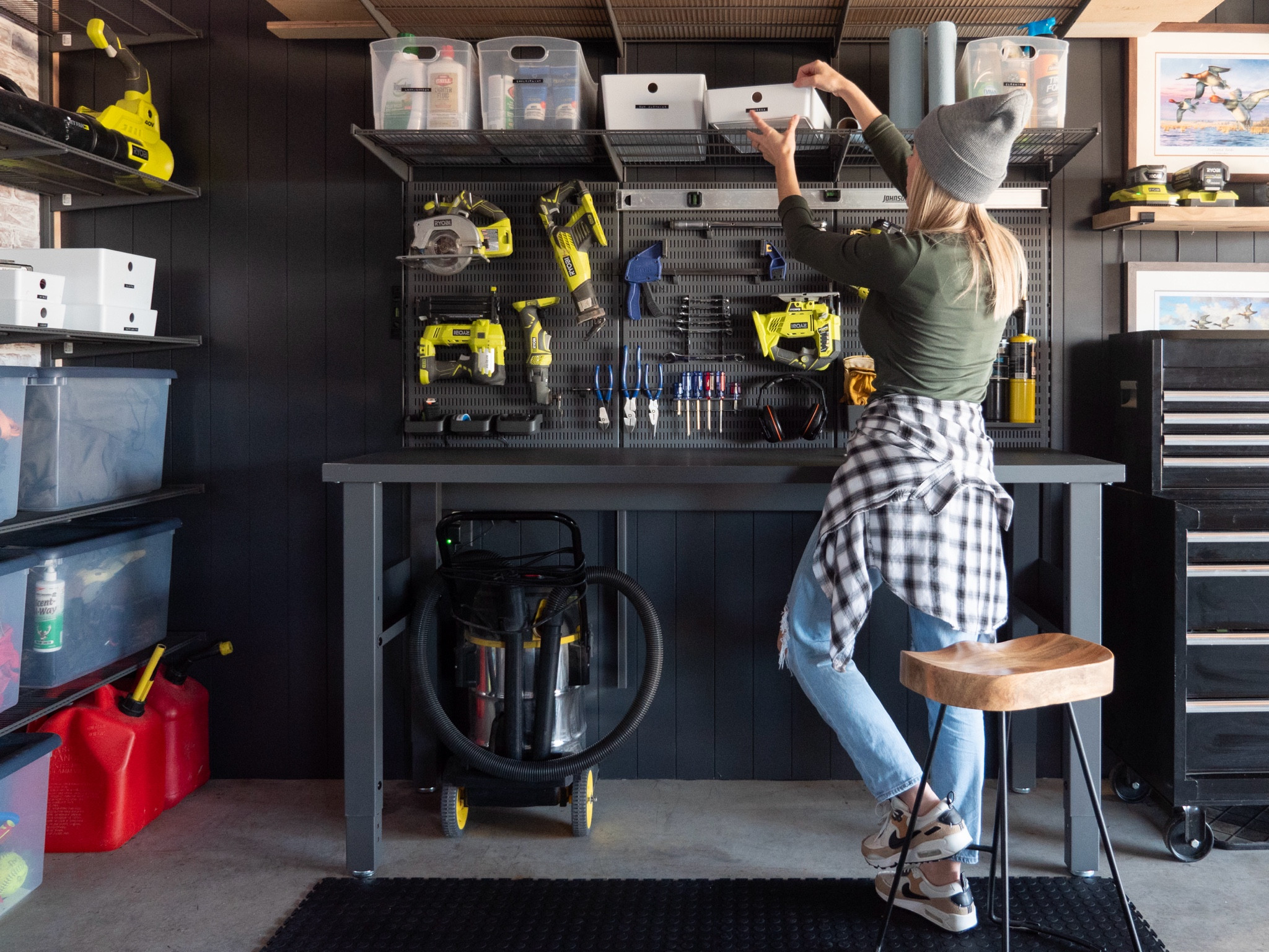 The workshop in our barn has been a game changer and it’s all thanks to the all NEW Garage+ by Elfa system  

#LTKhome