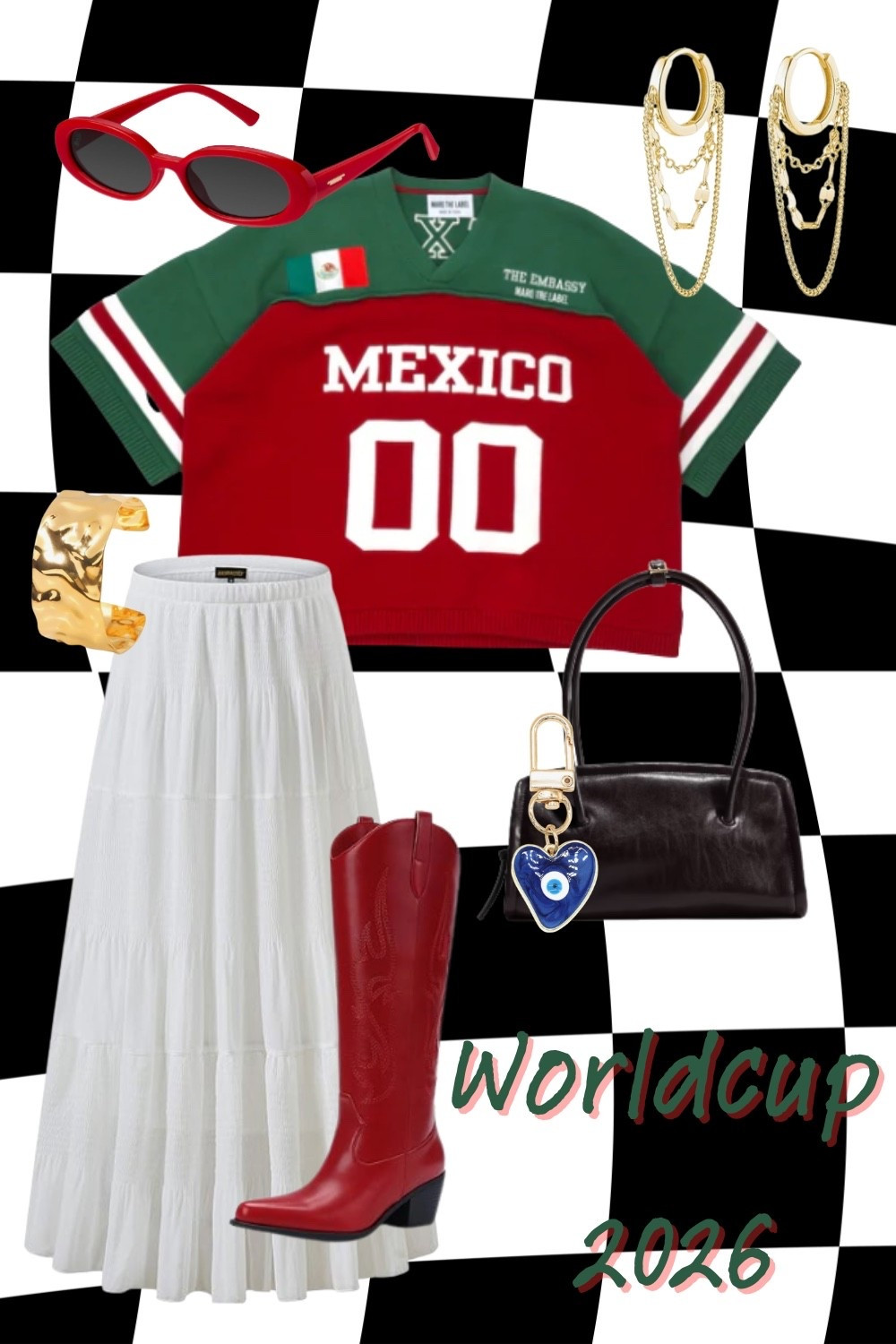 World Cup outfit, Mexico jersey 

#LTKMidsize #LTKTravel #LTKootd