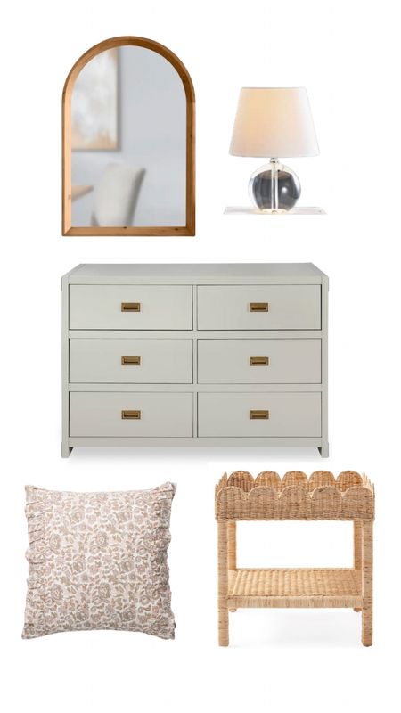 Little girl’s room inspo 

Serena and Lilly, rattan side table, kids room, girls room, clear lamp, grey dresser, floral pillowcase, wood mirror, McGee & co 

#LTKhome #LTKunder100 #LTKstyletip