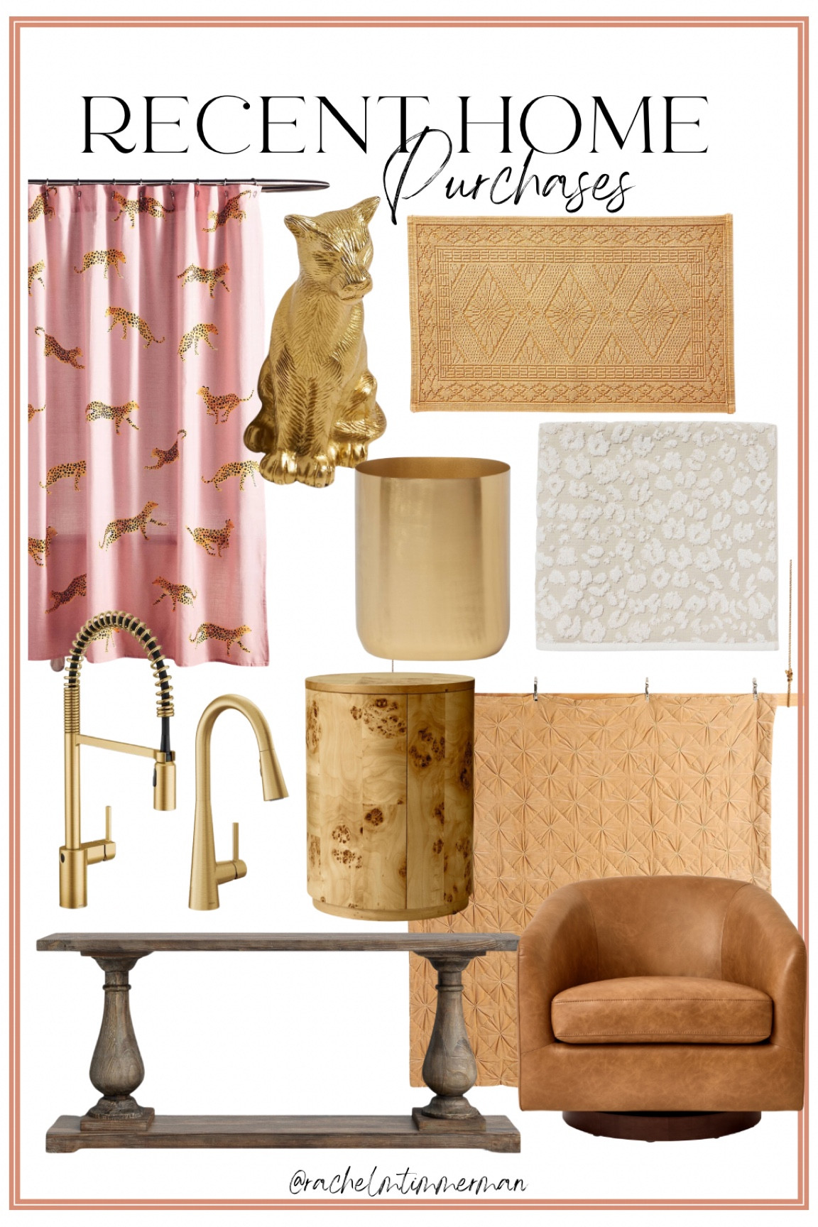 Recent home finds for the guest bathroom, guest bedroom, new bedding for the master bedroom, my kitchen faucets and console table for behind the couch. Some of these have already arrived and I love them!! Can’t wait to see the rest come to life 🙂 

Wayfair. Home decor. Walmart home. Anthropologie. LTK home. 